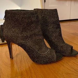 Joie grey calf hair heels, size 38.5 for sale